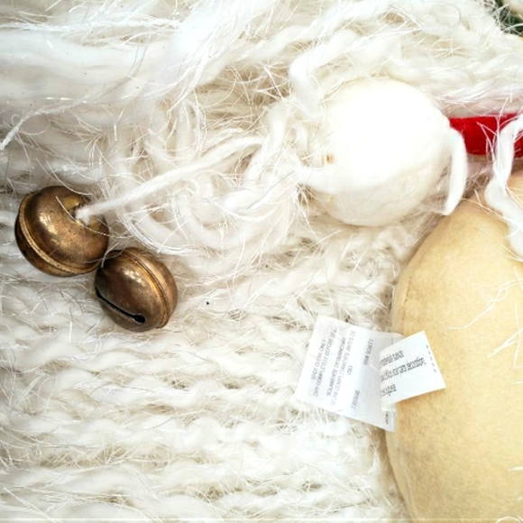 Vintage JC Penny Home Collection Santa Claus White/Red Bells Door Hanger Decor - Picture 9 of 12